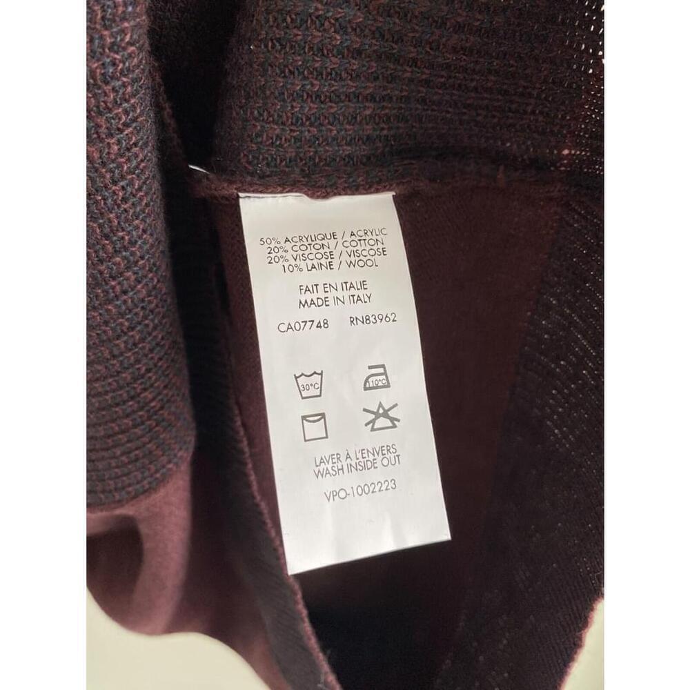 Horst Maroon Knit Mens M Medium Made in Italy Pullover Sweater op - Picture 7 of 7